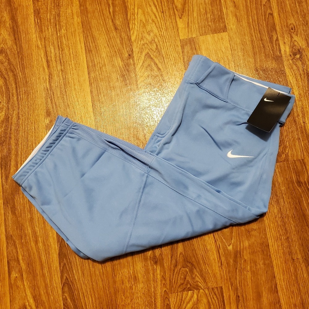 Nike Team Vapor Baseball Pants Men XL‎ Carolina Blue BQ5400-448 New
